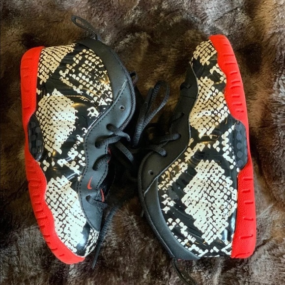 Nike Little Foam Posite One Albino Snake Skin 9C - Picture 4 of 4